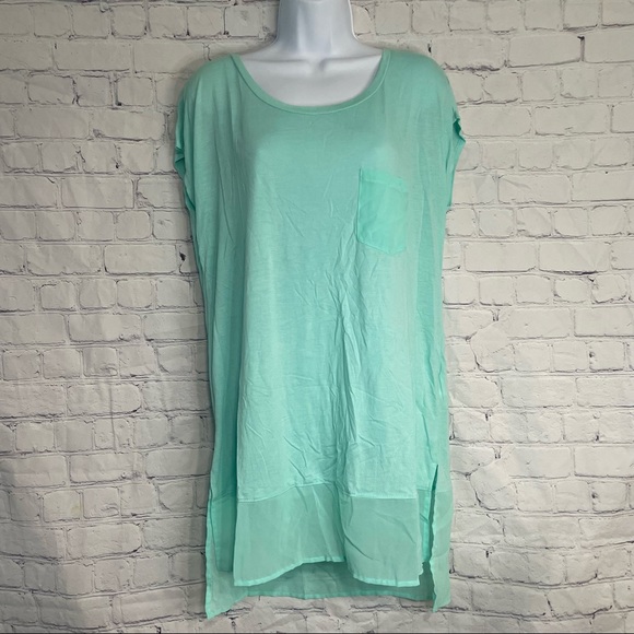 Seafoam Green Blouse Large - Picture 1 of 8